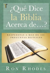 Que Dice La Biblia Acerca De...