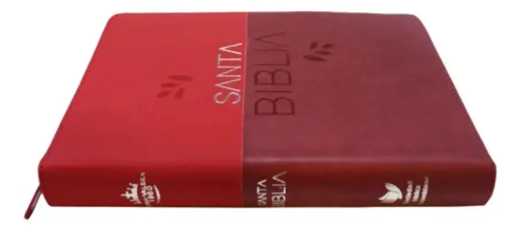 Biblia Reina Valera 1960 – 086 – Con Concordancia – Letra 12 pts – 17x23,5 cm – Palabras de Jesús en Rojo – Cierre con Índice – Tapa PU Cereza/Vino