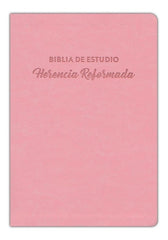 Biblia De Estudio Herencia Reformada Rosa Simil Piel