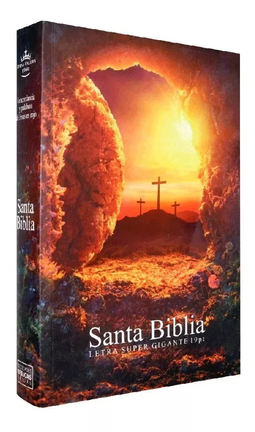 Biblia Reina Valera 1960 Letra Super Gigante Piedra Removida