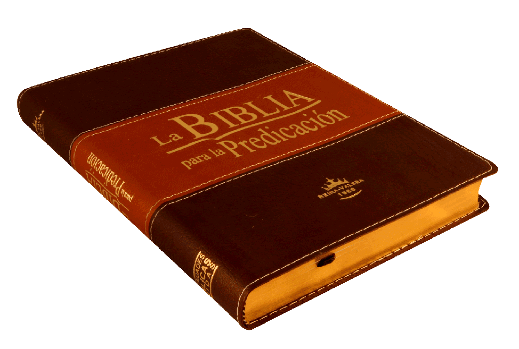 Biblia para la Predicación Reina Valera 1960 – Tapa Imitación Piel Marrón Bitono, con Índice, 17 x 23 cm, Letra 12 Puntos
