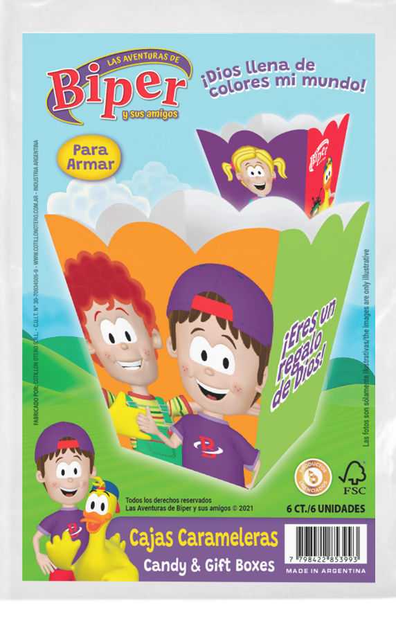 Pack caja Pochoclera - Biper