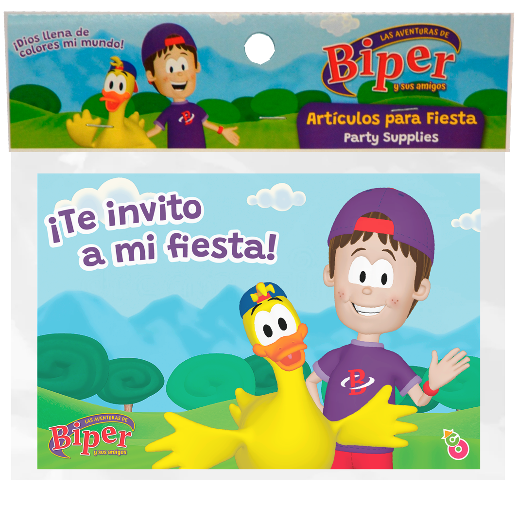 Pack Invitacion de celebracion -Biper (10 unidades)