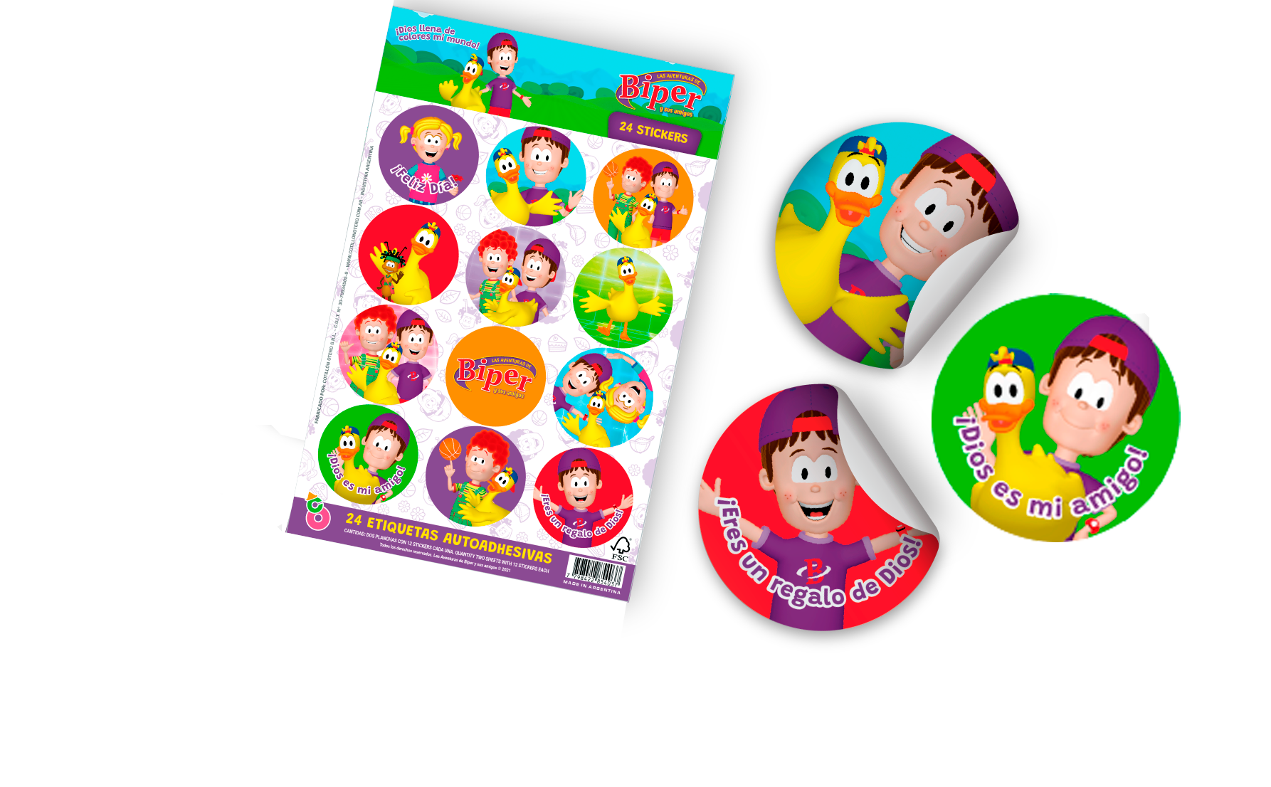 Pack Autoadhesivos - Biper (24 unidades)