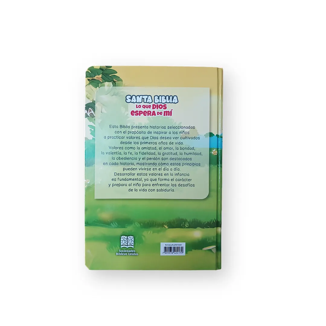 Biblia Infantil RVC · Letra Grande · Ilustrada · Canto pintado · Lo que Dios espera de mí