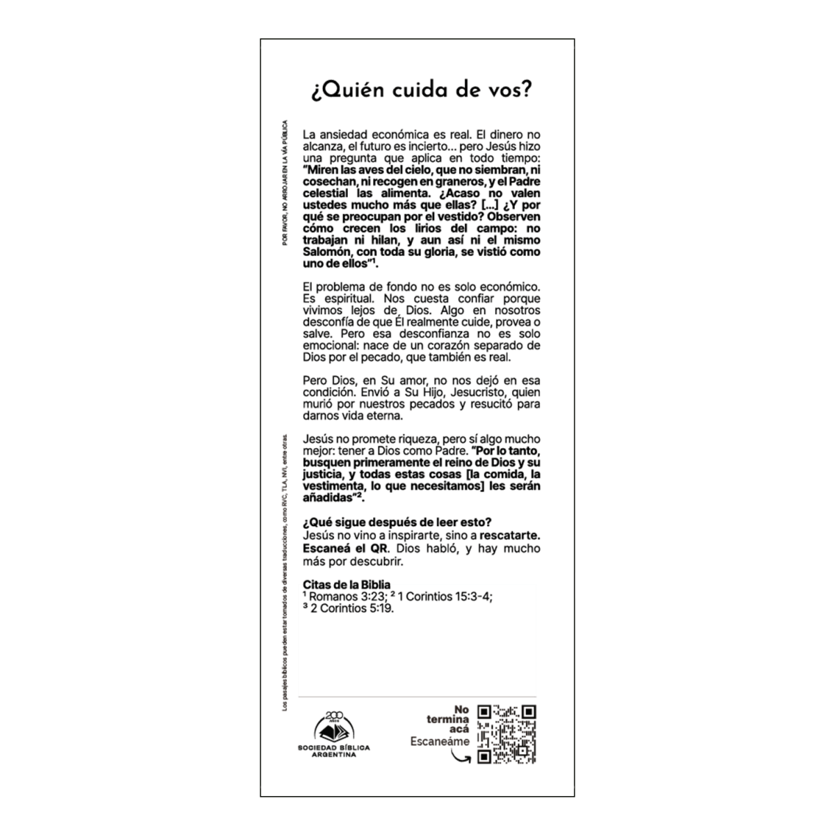 Selecciones - Jesús cuida de vos (Pack 1000)