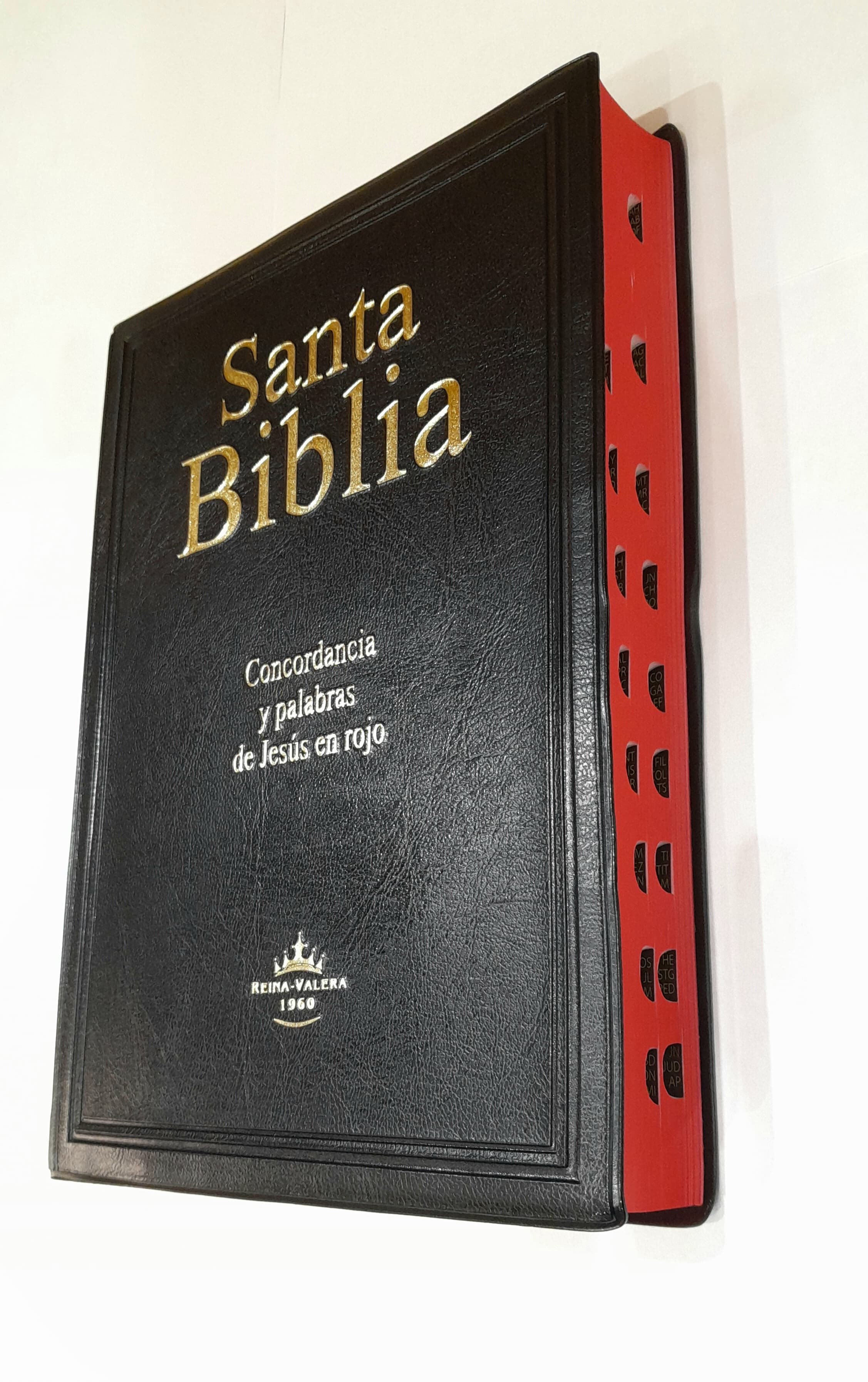 Biblia Reina Valera 1960 Letra Gigante Concordancia e Indice Tapa Blanda Negra